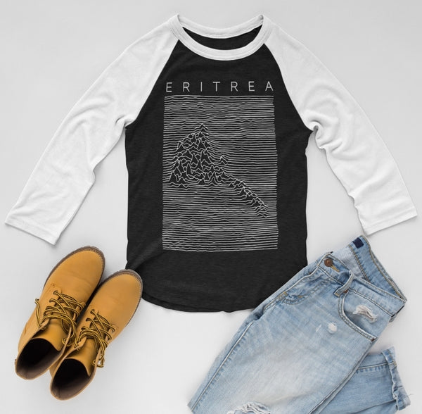 Eritrea Map Unisex Fine Jersey Raglan Tee