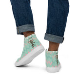 Ethiopian Lion high top canvas shoes