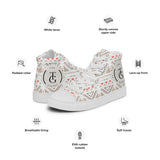 Men’s high top canvas shoes