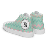 Summer men’s high top canvas shoes