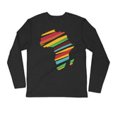 Africa Long Sleeve Fitted Crew