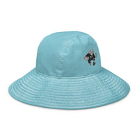 Wide brim bucket hat