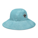 Wide brim bucket hat