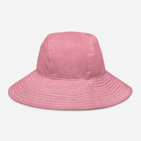 Wide brim bucket hat