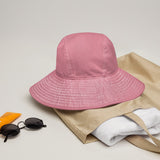 Wide brim bucket hat