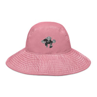 Wide brim bucket hat