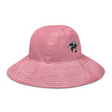 Wide brim bucket hat